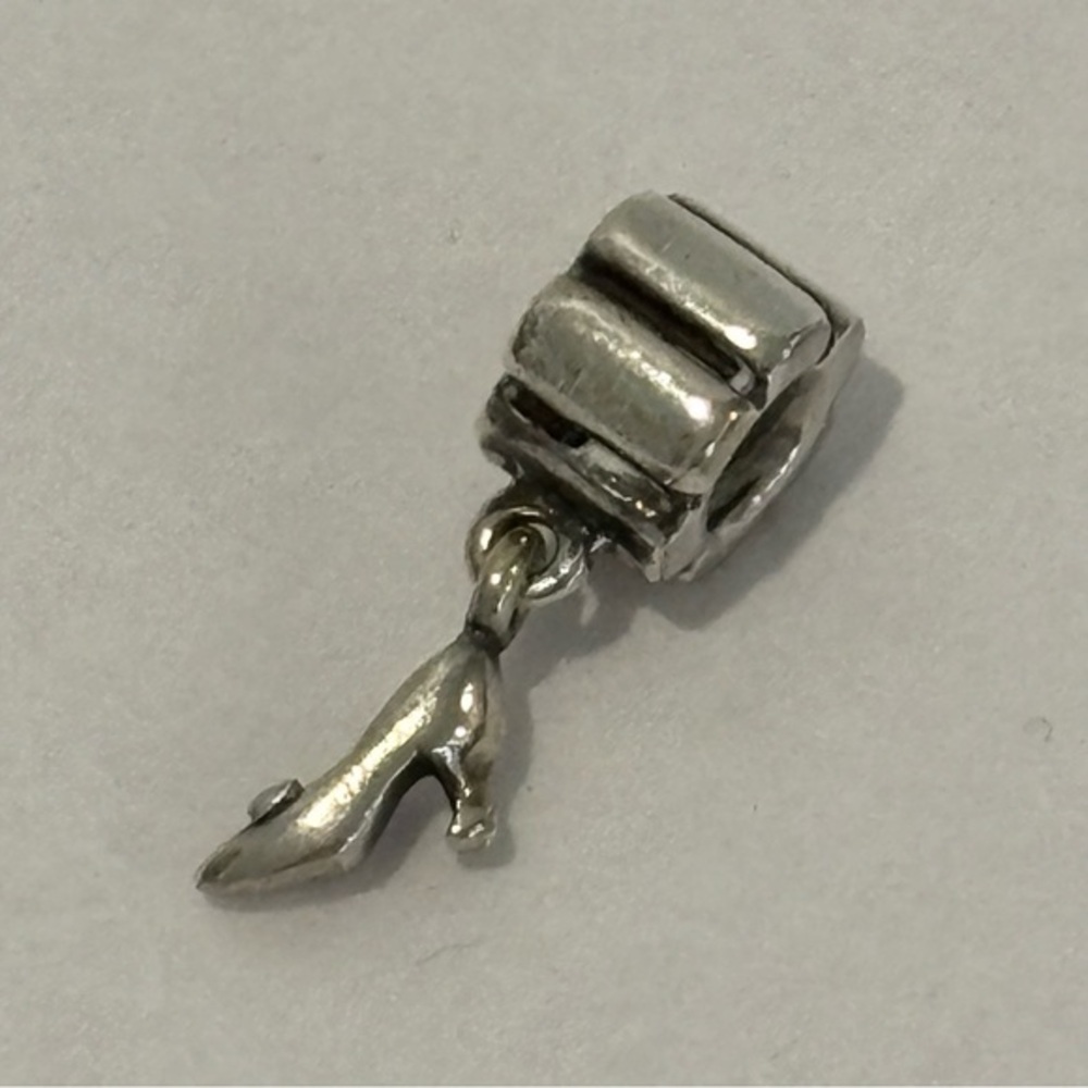 PANDORA High heel shoe dangle bead sterling silver charm marked 925 ALE